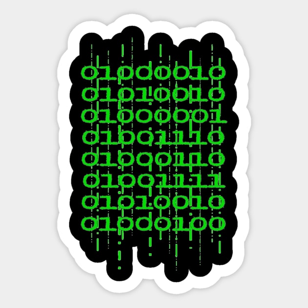 branford in binary Sticker by branfordia